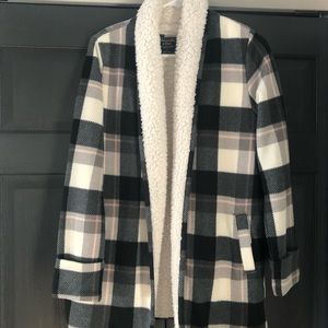 Abercrombie & Fitch sherpa lined cardigan